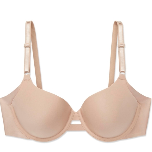 Warner's Light Pink Full Coverage Satin T-Shirt Bra - Picture 1 of 5
